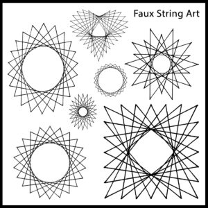 Faux String Art